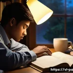 변리사 시험 준비생의 일상 - **Prompt 1: The Dawn of Dedication**
    "A young adult student, appearing slightly fatigued but det...